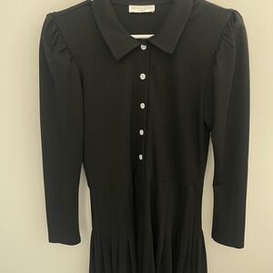 Black Button-Up Dress